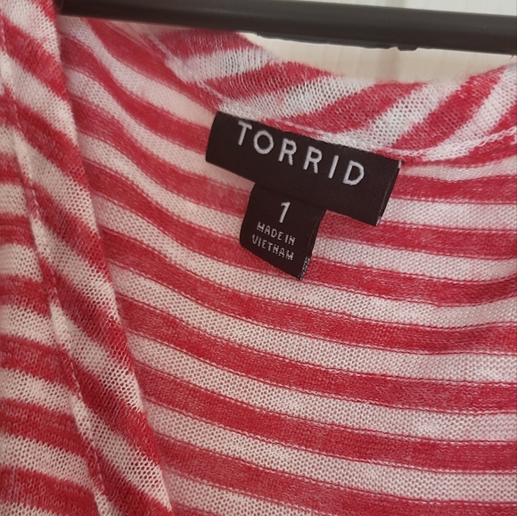 Torrid Red and White Tank - Picture 2 of 2